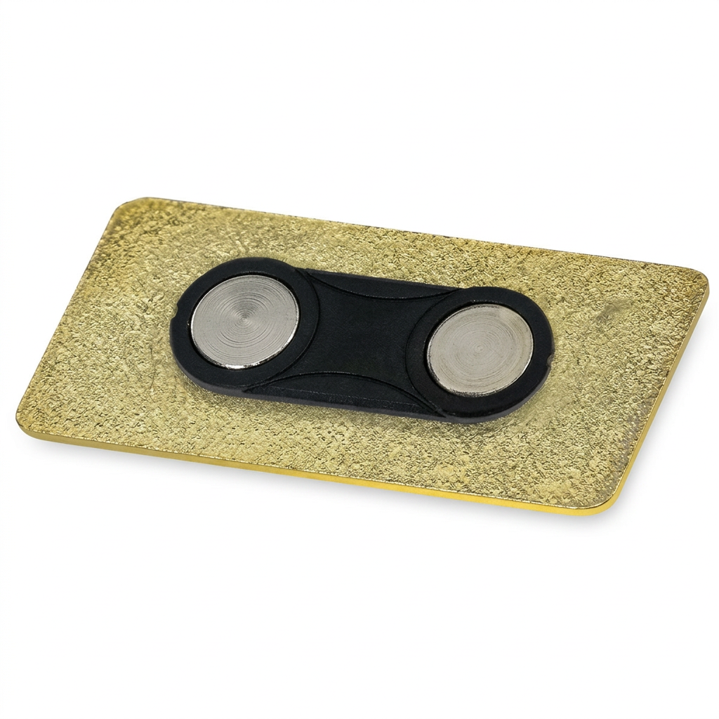 Double Magnet on the back of a lapel pin
