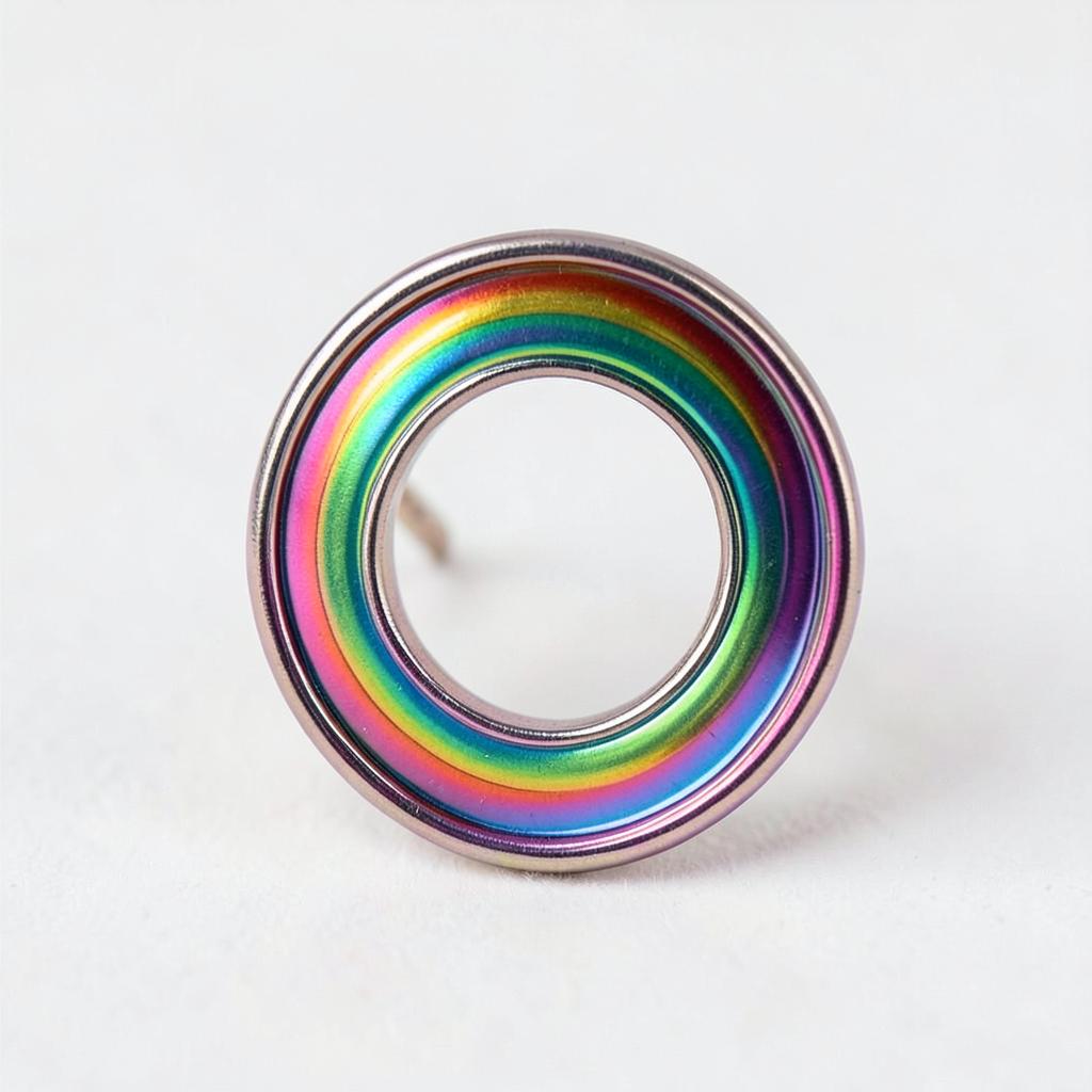 Rainbow / Anodised plating finish