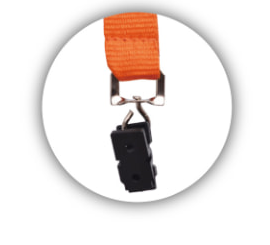 A003 Plastic Alligator Clip lanyard attachment