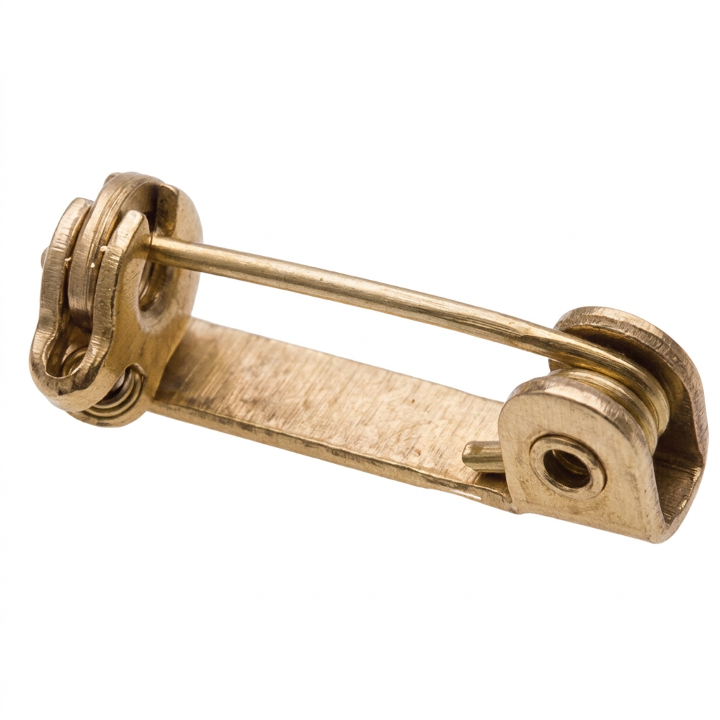 Safety Pin on the back of a lapel pin