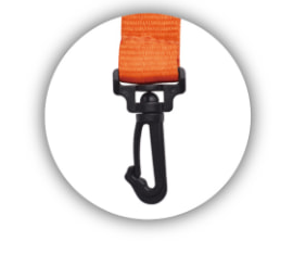 A004 Plastic Simple J Hook lanyard attachment