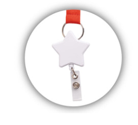 R003 Star Retractable Card Holder lanyard attachment