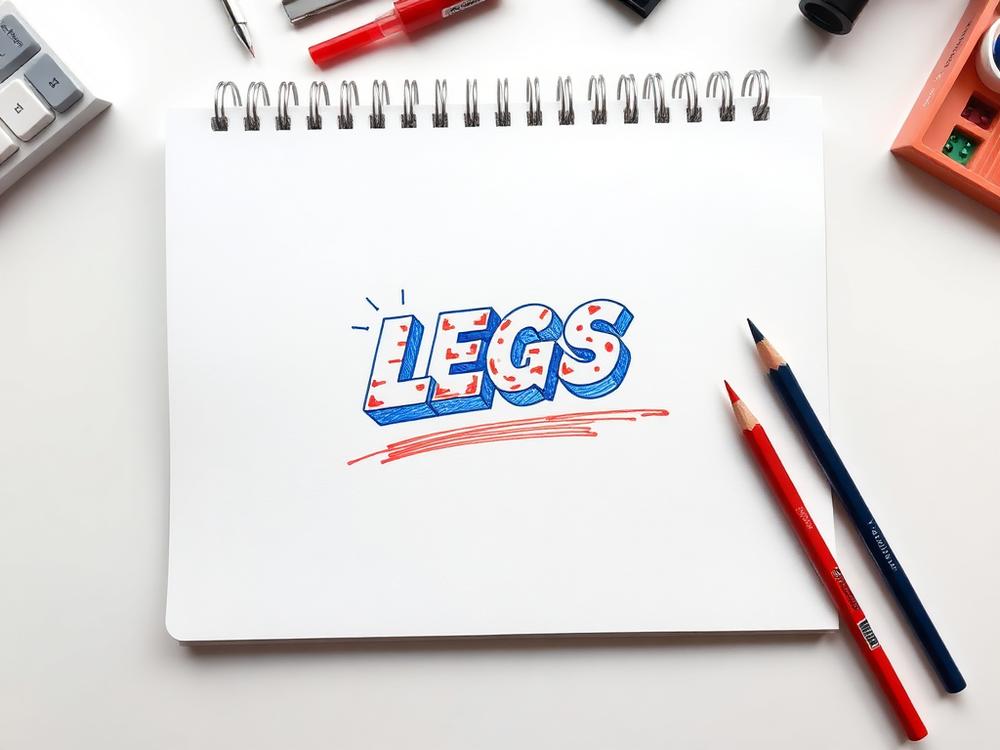 Hand-drawn brand concept sketch in a designer's sketchbook