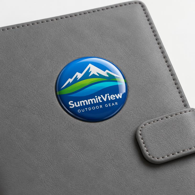 Epoxy Dome example on a notebook cover